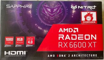 Sapphire Nitro+ AMD Radeon RX6600XT Gaming OC 8GB DDR6 - 4