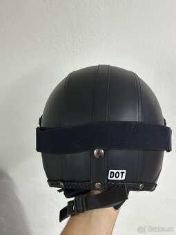 Motocyklová prilba BAUTI Retro Jet - 4