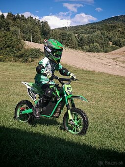 Detská elektrická motmotorka MiniRocket VIPER 1000W - zelená - 4