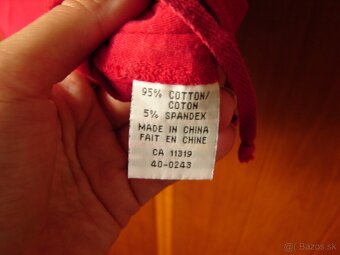 Červené tričko s krátkym rukávom - 4