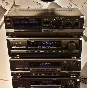 SERIA 5x Receiver TECHNICS aj RDS, DO, antena, AM / FM = Re1 - 4