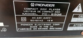 Predám PIONEER Compact disc player PD-S502. - 4