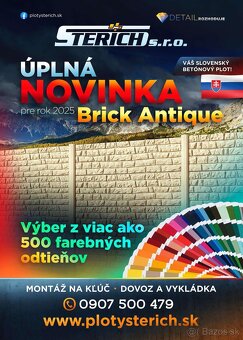 AKCIA- Bezpórové vibroliate betónové oplotenie od výrobcu. - 4