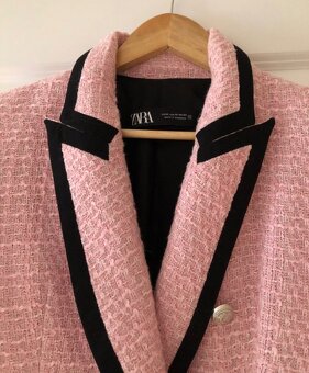 —————-Ružové tvídové sako Zara, XS/34, 30.90 E———- - 4