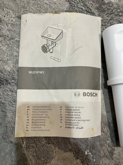 Mlynček na mäso Bosch MUZ4FW3 pre kuchynské roboty - 4
