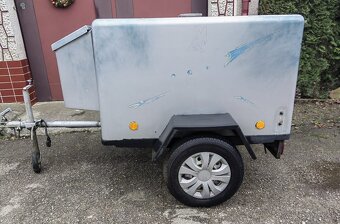 Prívesný vozík na prepravu psov – dvojbox - 4