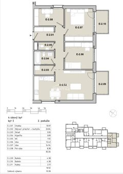 Na predaj 4- izbový byt 91,01 m2 v novostavbe Bolešov - 4