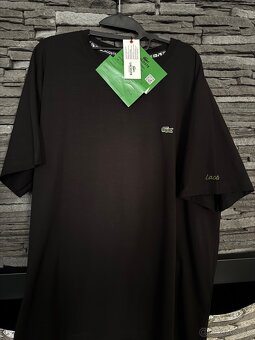 Tričko Lacoste čierne - 4
