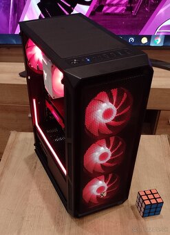 Herný ARGB PC–Ryzen 5+RTX 3060Ti+32 GB RAM+NVMe+SSD - 4