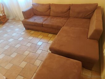 Rohová rozkladacia sedačka a kreslo za odvoz - 4