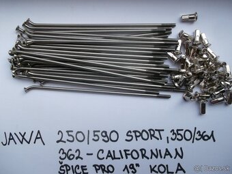 Jawa ČZ, Stadion, Manet atd, české nerezové výplety kola - 4