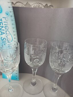 Krištáľové poháre, vaza - 4