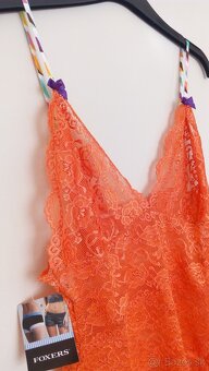 Nočná košielka Foxers - oranžová - 4