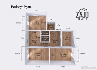 PRIESTRANNÝ 4-IZBOVÝ BYT – BÁNOVCE NAD BEBRAVOU - 4