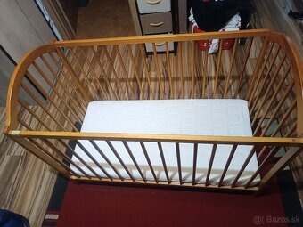 Drevená detská postielka - 4
