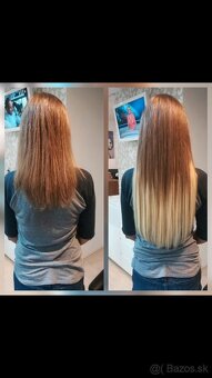Zive vlasy (130ks, 40cm, ombre) - 4