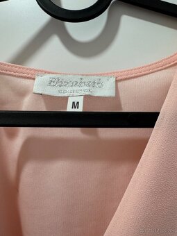 Predám ružové šaty M - 4
