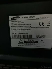 Predám 43" Plazma TV Samsung - 4