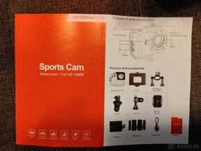 športová vodeodolná kamera Full HD 1080p - 4