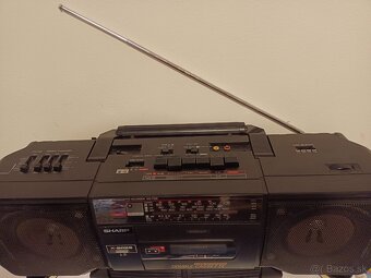 Sharp WQ 238 H radiomagnetofon retro 2 kazeťák Japan - 4