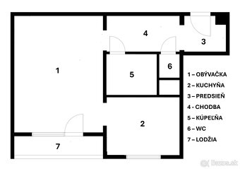 REZERVOVANÝ - PREDAJ 1 IZBOVÝ BYT S LODŽIOU A PIVNICOU, - 4