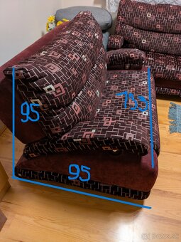 rozkladacia sedacia súprava 3+2+1 - 4