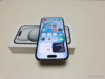 APPLE IPHONE 15 128GB BLACK,ZDRAVIE BATERKY 100% - 4