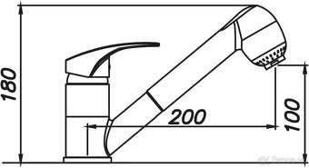 Drezová kuchynská batéria s výsuvnou spŕškou - 4