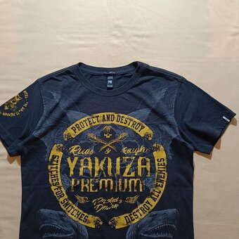 Yakuza premium YPS čierne tričko s potlačou M - 4