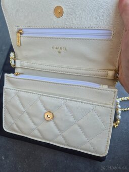 Nova luxusna kožena Chanel WOC biela - 4