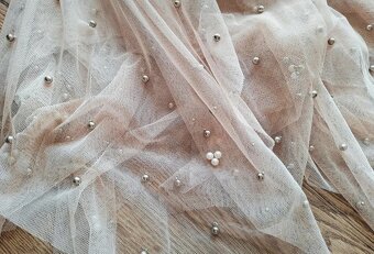 Béžová romantická midi sukňa🎀 - 4