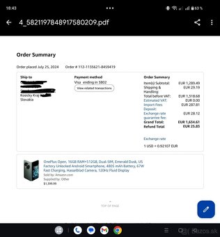 Oneplus Open + vela prisl.1000e mozna vymena - 4