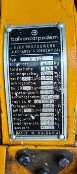 elektrický kladkostroj Balkancar 500 kg - 4