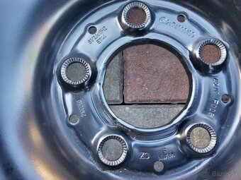 Plechové disky+puklice 4 ks, rozm. 6 1/2 x 16 - 4