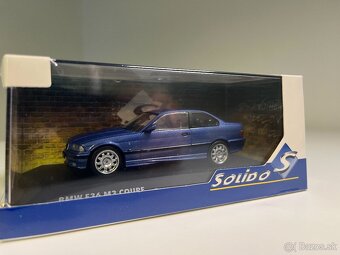 BMW M3 E36 Coupé modrá – Solido 1/43 (1999) - 4