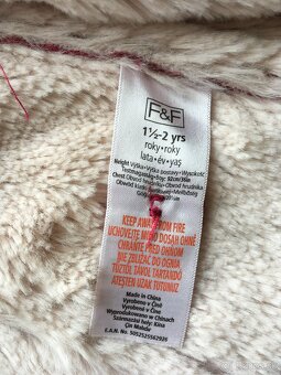 zateplený kabátik/bundička zn. F&F - 4