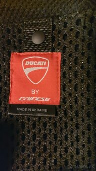 Moto kožená kombinéza Ducati, perforovaná - 4