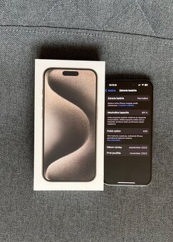 Iphone 15 Pro 256 GB Natural Titanium v záruke - 4