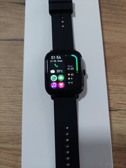 Chytré hodinky P72 – 1,85" - volanie, IP68, čierné - 4