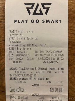 Playstation 5 Slim Digital version 1tb - 4