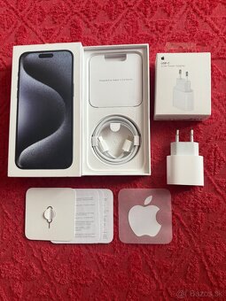 Iphone 15 pro max 1 TB modry v zaruke pouzity par dni - 4