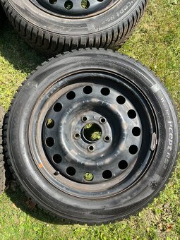 Plechové disky + zimné pneu 205/55 R16 91H M+S - 4
