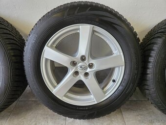 ‼️Alu disky SUBARU 17"+❄️zimné pneu 225/60 R17 + TPMS - 4