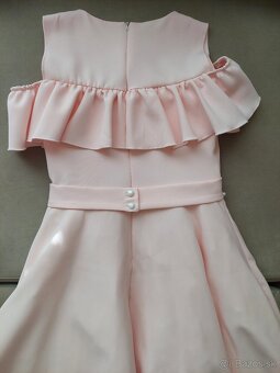 Spoločenské marhuľkové šaty - 4