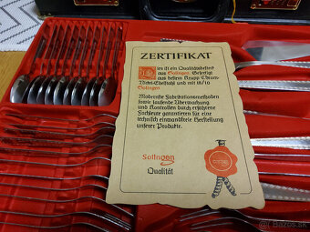 Retro jedálenský príbor Solingen pre 12 osôb, 72 dielny - 4