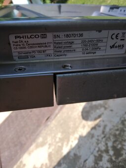 Vstavaná umývačka riadu Philco - nefunkčná/ na diely - 4