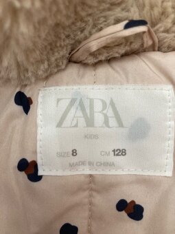Dievčenský kožúštek ZARA vel. 128 - 4