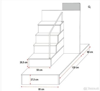 Detská poschodová posteľ- set s nábytkom a s 2 posteľami - 4