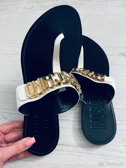 Moschino dámske kožené šľapky 37,5 - 4