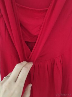 Tehotenské/dojčiace krátke šaty zn.Envie de Fraise - 4